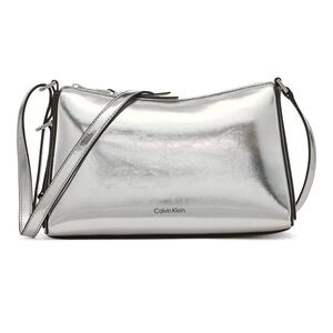 Calvin Klein Metallic Silver Crossbody Bag